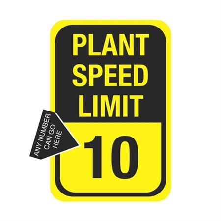 Plant Speed Limit Sign 12 x 18